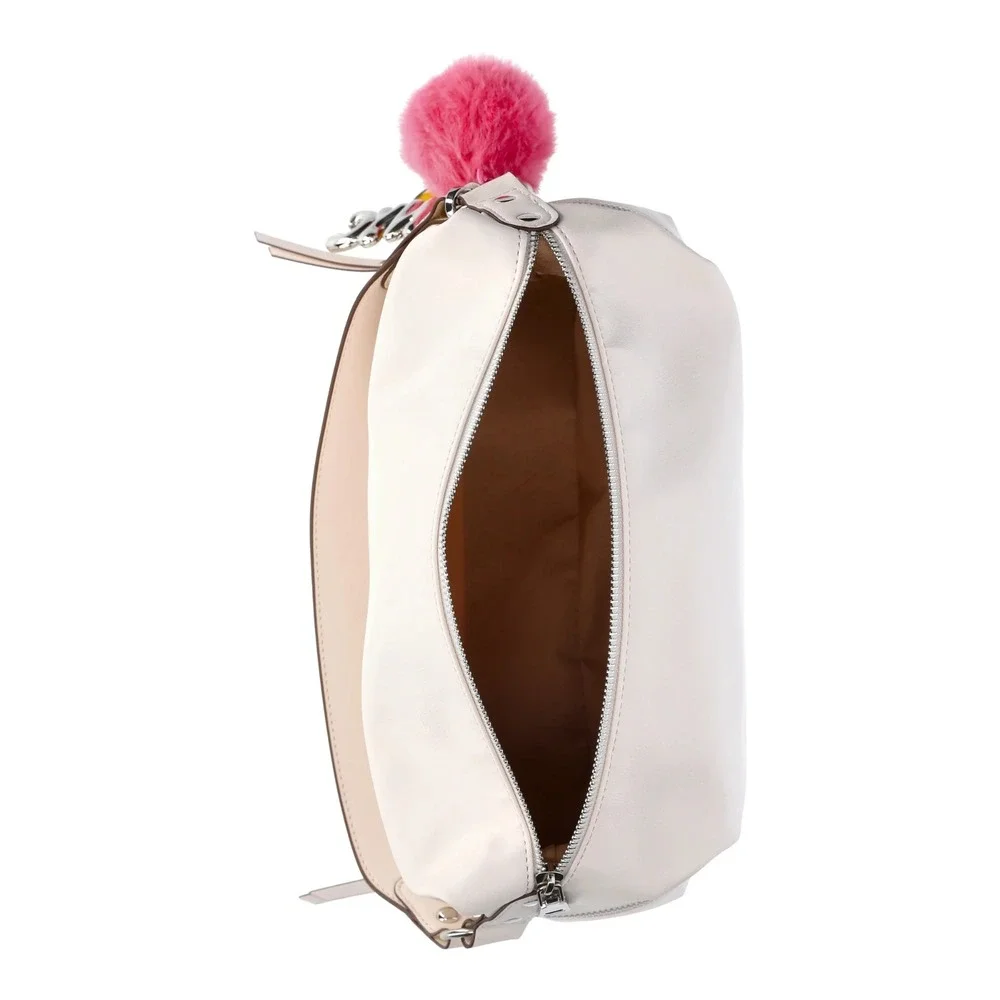 Madden NYC Women's Handbag Tote 2360 Hobo‎ Side Zipper Faux Leather, Cream
